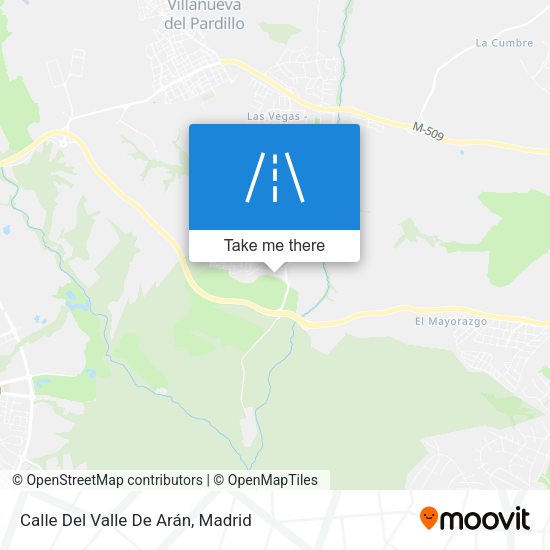 Calle Del Valle De Arán map