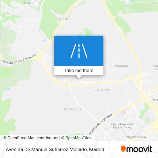 Avenida De Manuel Gutiérrez Mellado map