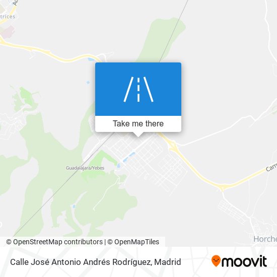 mapa Calle José Antonio Andrés Rodríguez