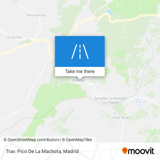 Trav. Pico De La Machota map