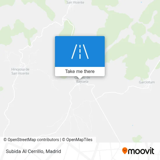 Subida Al Cerrillo map