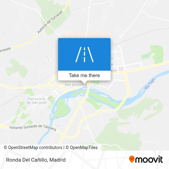 Ronda Del Cañillo map