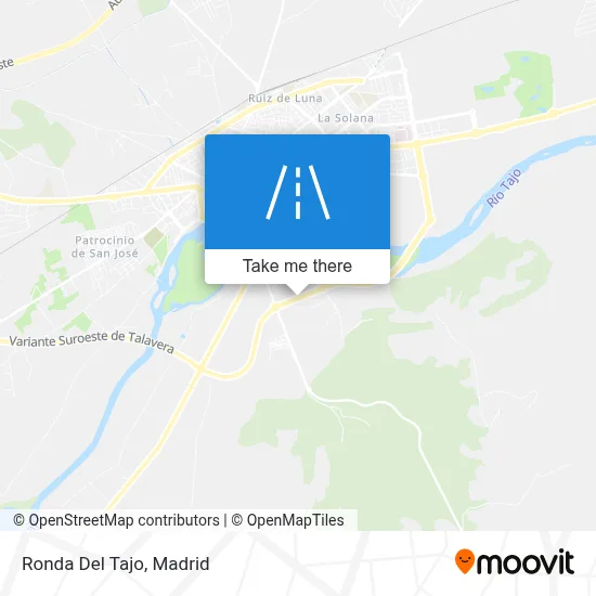 Ronda Del Tajo map