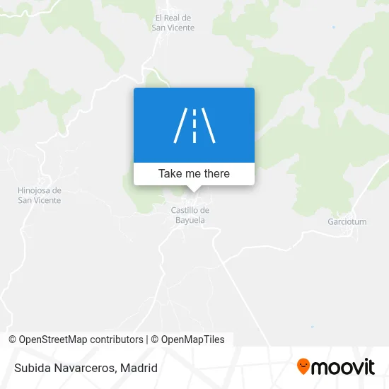 Subida Navarceros map