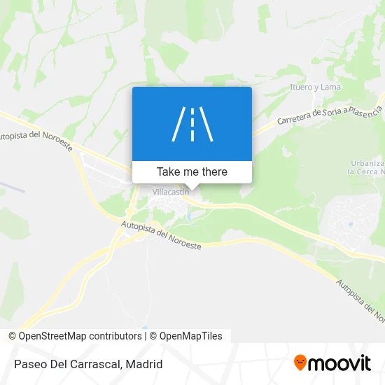 Paseo Del Carrascal map