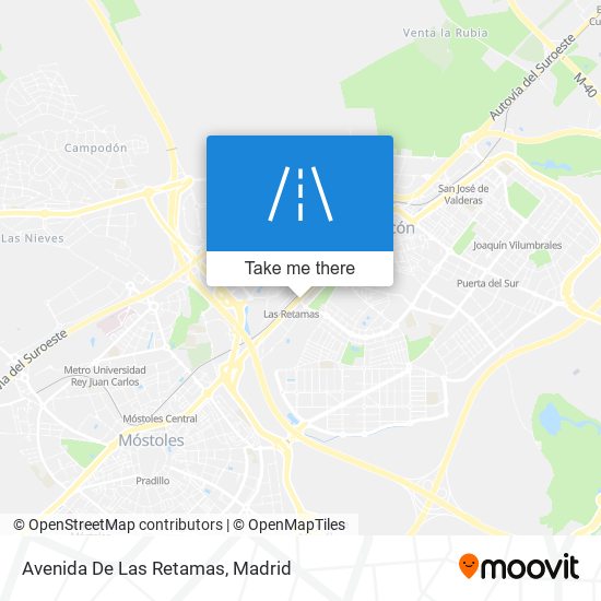 mapa Avenida De Las Retamas
