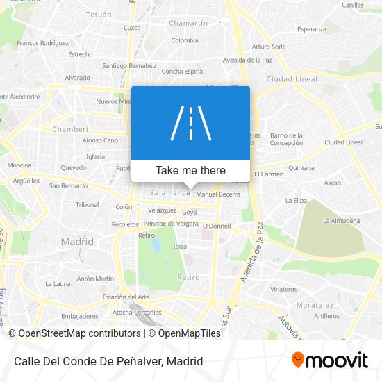 Calle Del Conde De Peñalver map