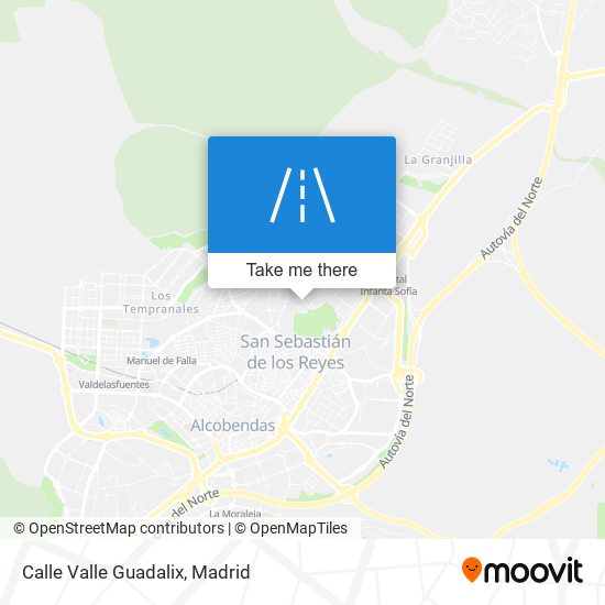 mapa Calle Valle Guadalix