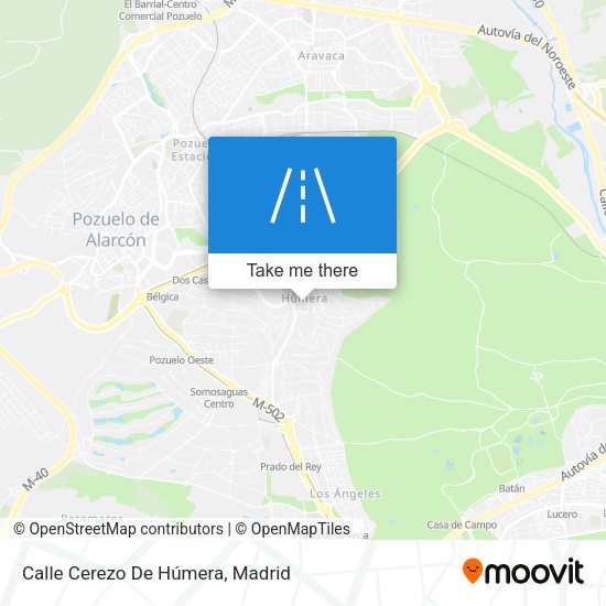 Calle Cerezo De Húmera map