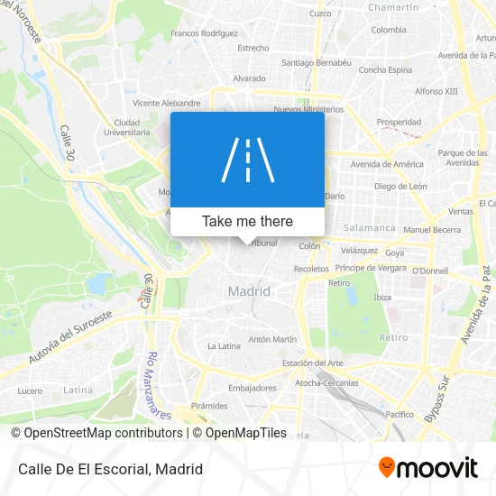 Calle De El Escorial map