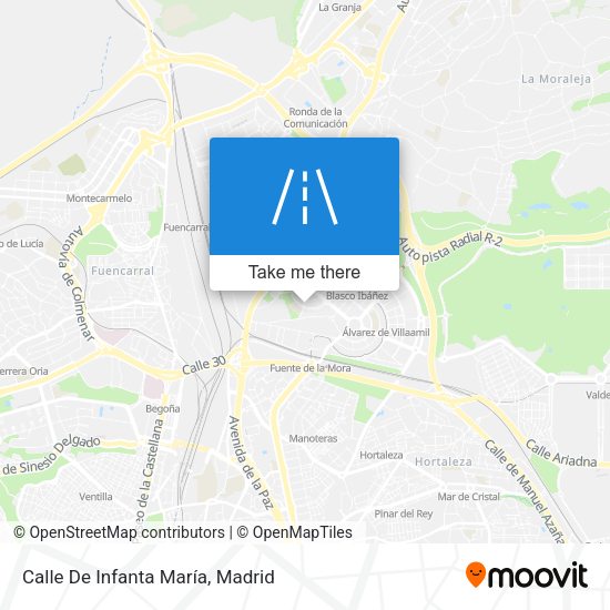 Calle De Infanta María map