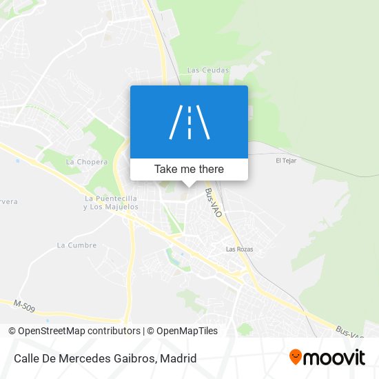 Calle De Mercedes Gaibros map