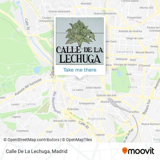 Calle De La Lechuga map