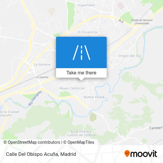 Calle Del Obispo Acuña map