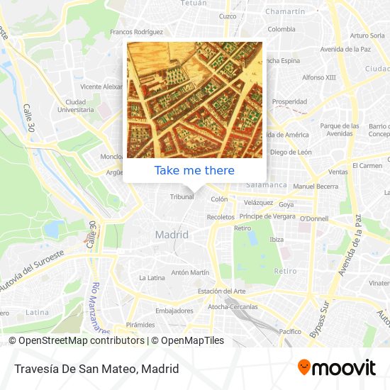 Travesía De San Mateo map