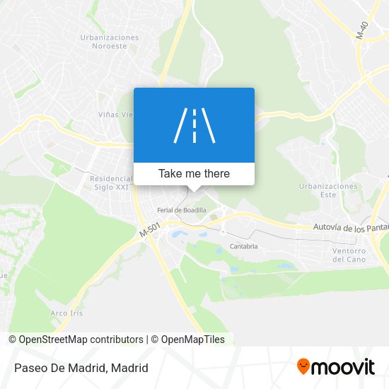 Paseo De Madrid map