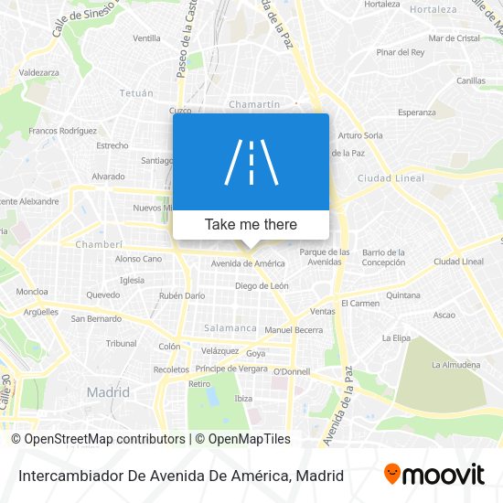 Intercambiador De Avenida De América map