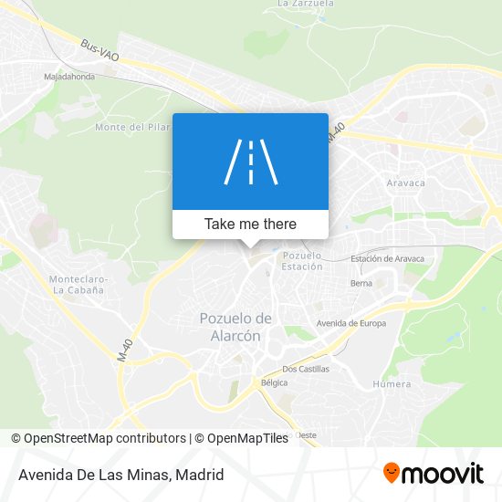 mapa Avenida De Las Minas