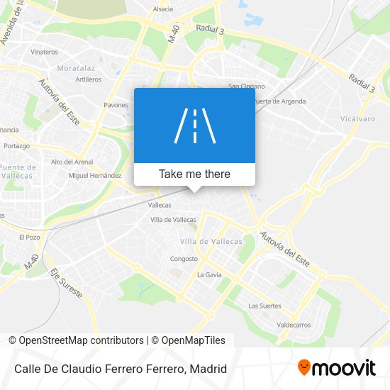 Calle De Claudio Ferrero Ferrero map