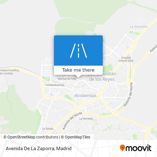 mapa Avenida De La Zaporra