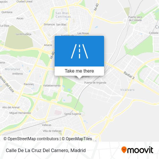 Calle De La Cruz Del Carnero map