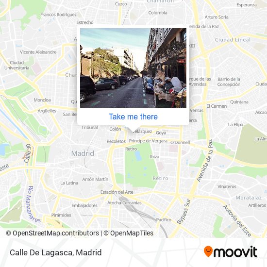 mapa Calle De Lagasca