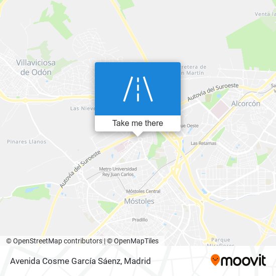 mapa Avenida Cosme García Sáenz