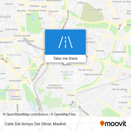 Calle Del Arroyo Del Olivar map