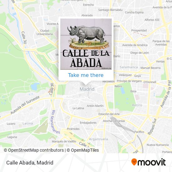 Calle Abada map