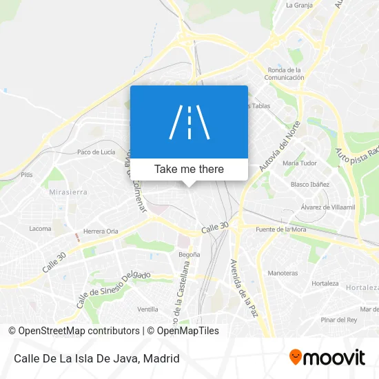 Calle De La Isla De Java map