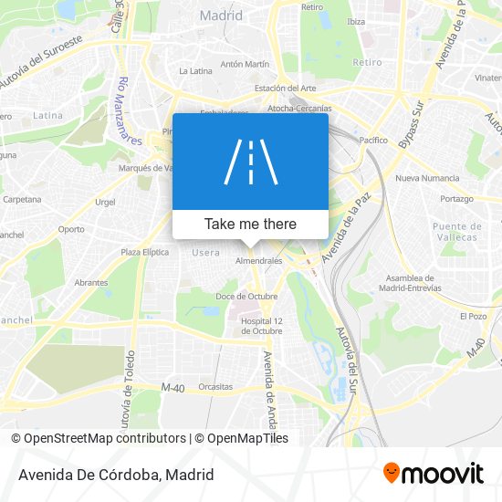 mapa Avenida De Córdoba