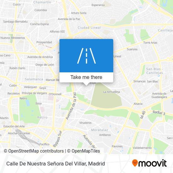 Calle De Nuestra Señora Del Villar map