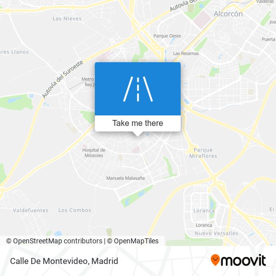 mapa Calle De Montevideo