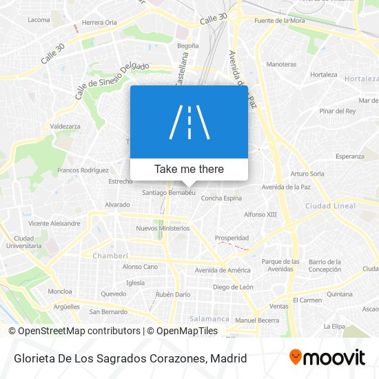 Glorieta De Los Sagrados Corazones map