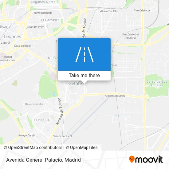 Avenida General Palacio map