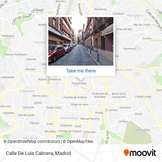 mapa Calle De Luis Cabrera