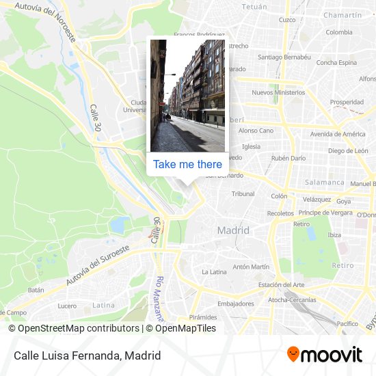 Calle Luisa Fernanda map