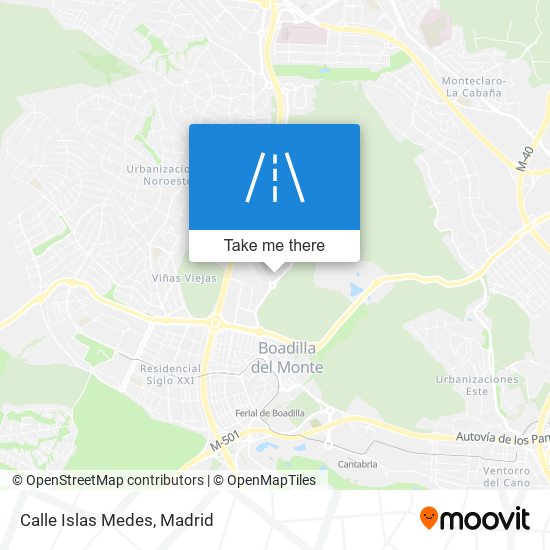 Calle Islas Medes map