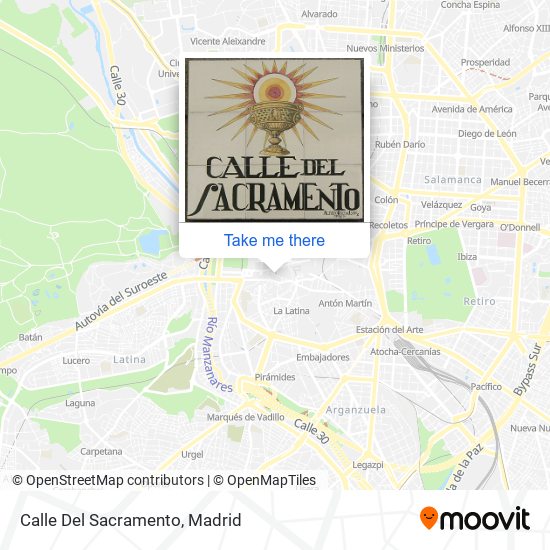 mapa Calle Del Sacramento