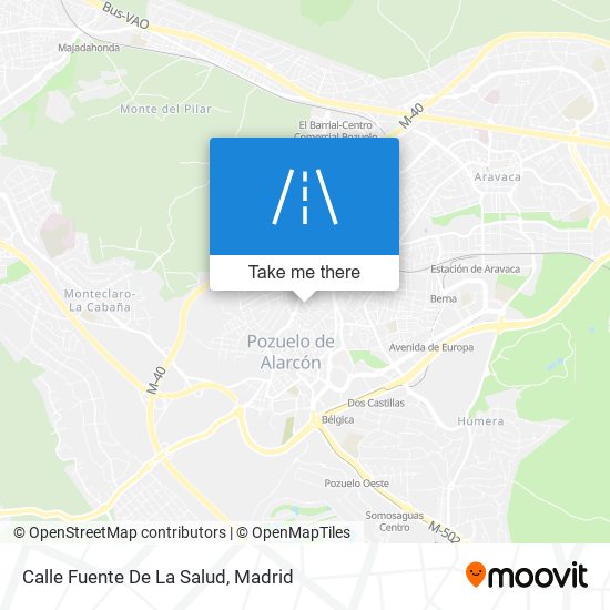 mapa Calle Fuente De La Salud