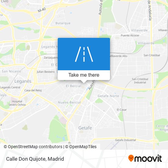 Calle Don Quijote map