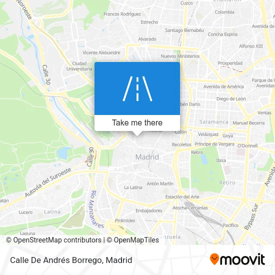 Calle De Andrés Borrego map