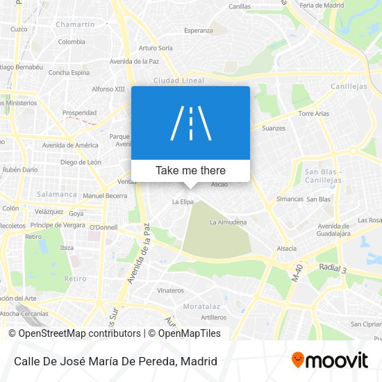 Calle De José María De Pereda map