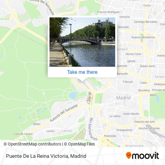 mapa Puente De La Reina Victoria