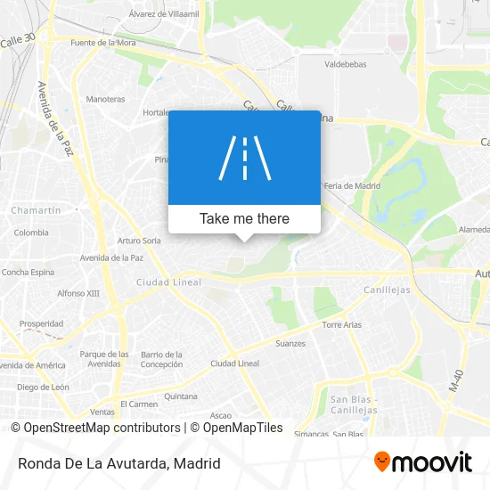 Ronda De La Avutarda map