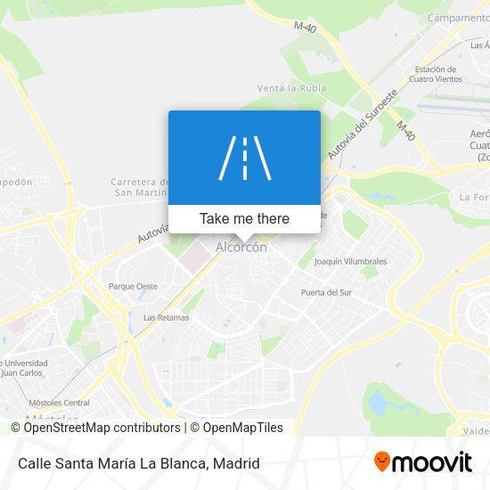 Calle Santa María La Blanca map