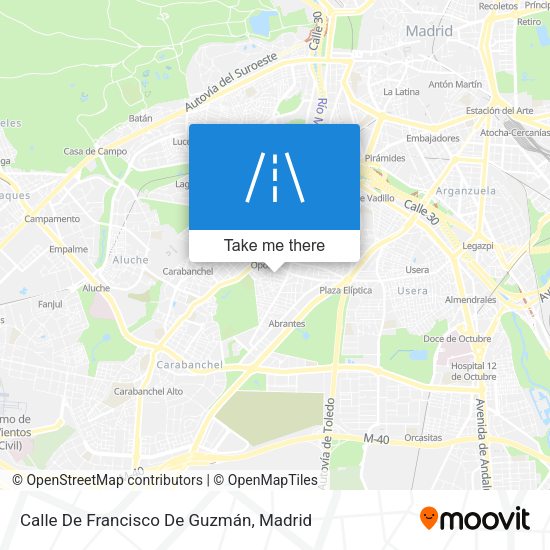 Calle De Francisco De Guzmán map