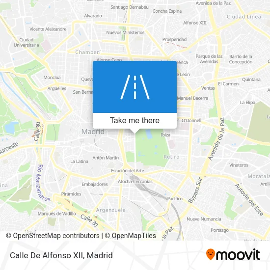 Calle De Alfonso XII map