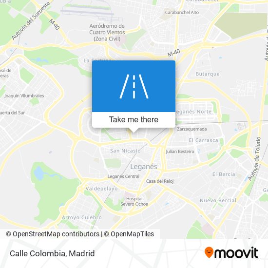 Calle Colombia map