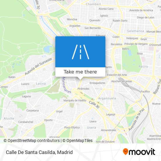 mapa Calle De Santa Casilda